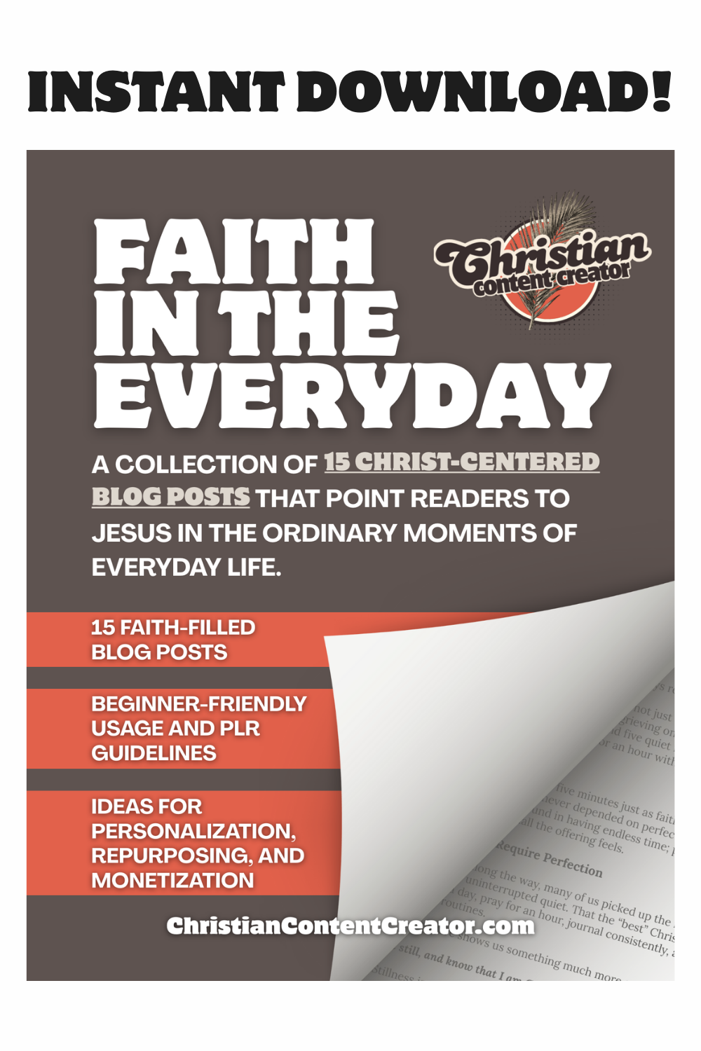 Faith in the Everyday: 15 Christ-Centered Blog Posts for Christian Content Creators