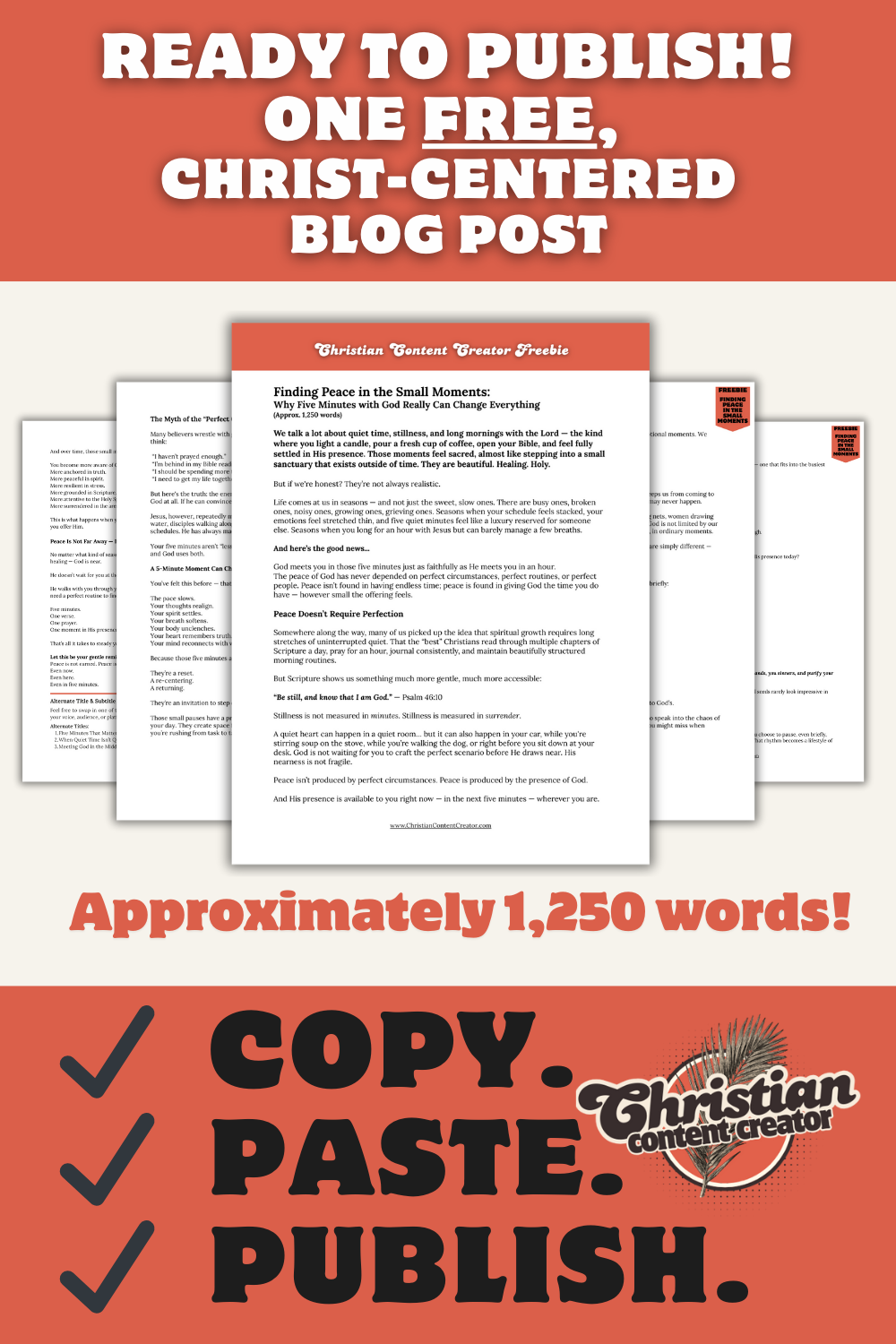 Finding Peace in the Small Moments - FREEBIE!!