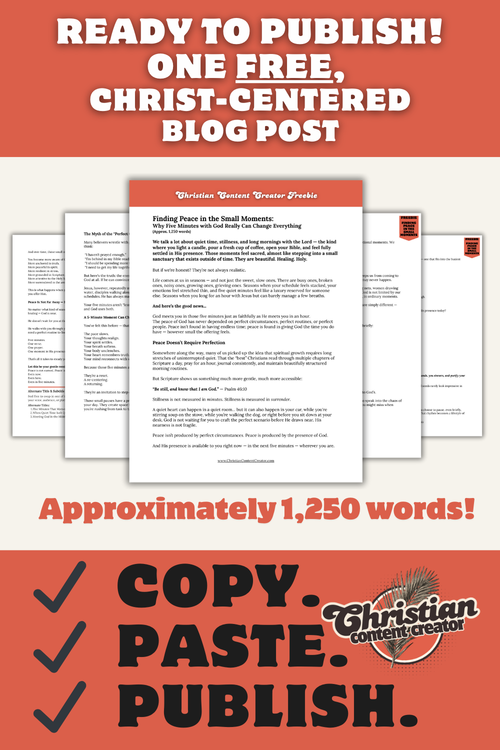 Finding Peace in the Small Moments - FREEBIE!!