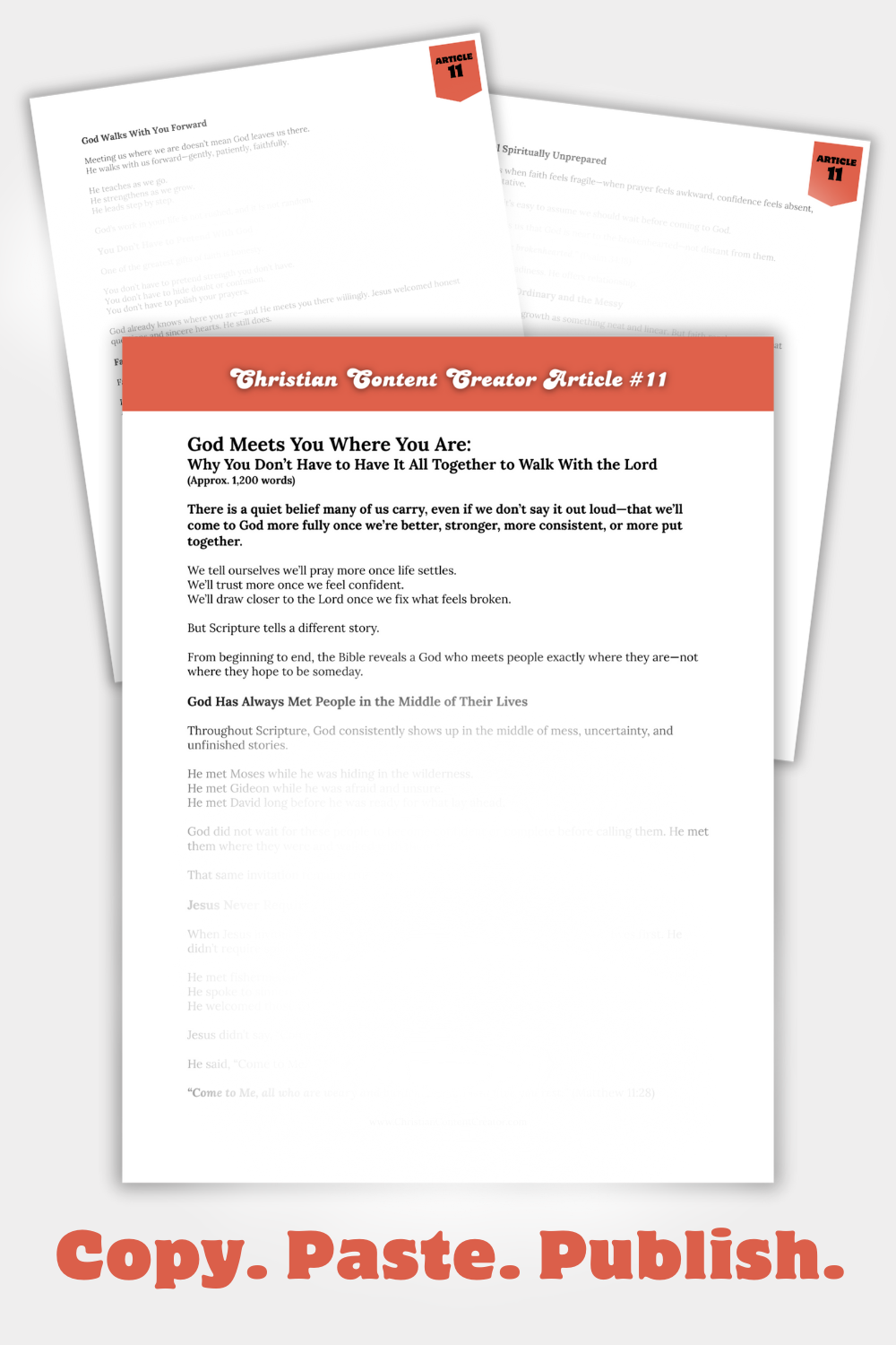 Faith in the Everyday: 15 Christ-Centered Blog Posts for Christian Content Creators